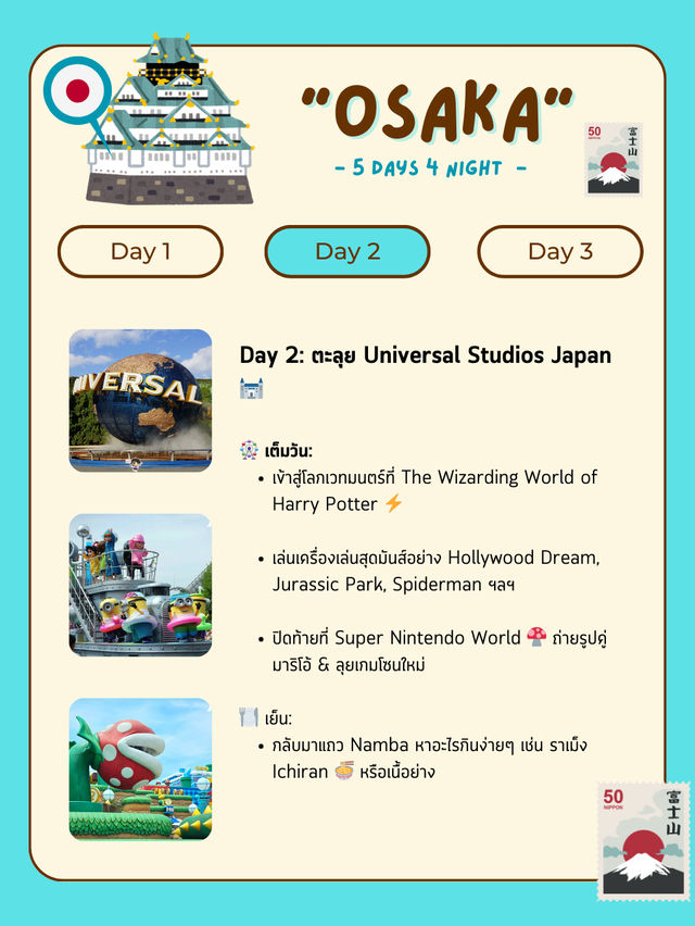 แจกแพลนเที่ยวโอซาก้า (Osaka) 5 วัน 4 คืน 🇯🇵🎌