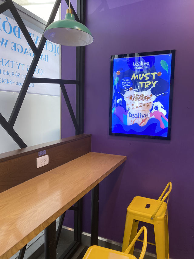 Tealive ร้านชาที่ Noi Bai International Airport