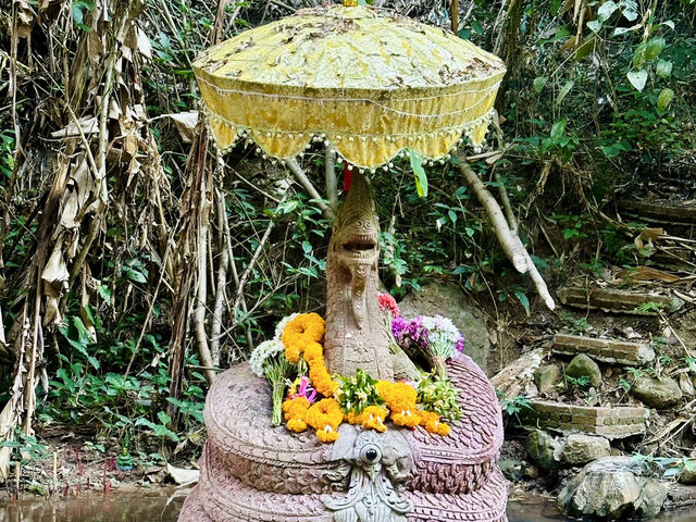 Unique temple in the wood 