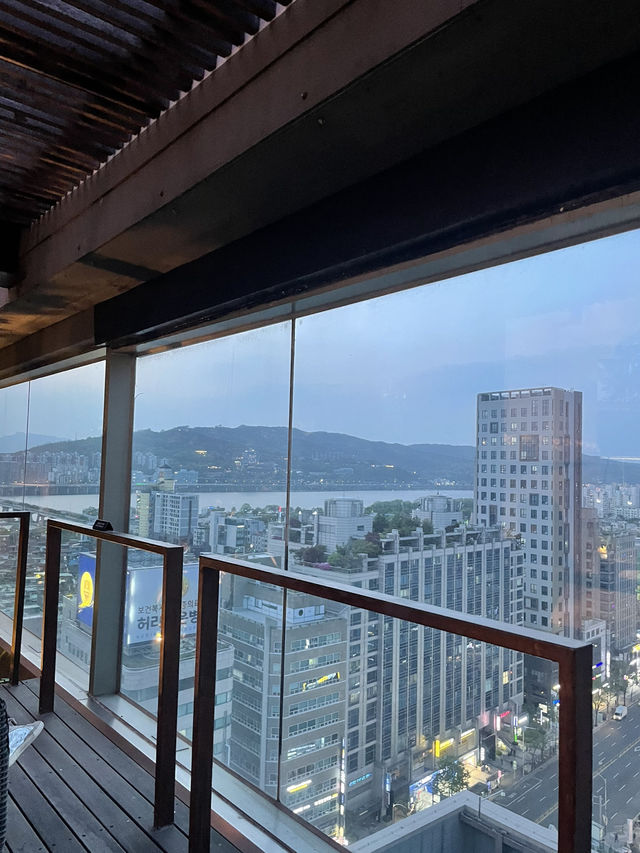천호 현대백화점 한강뷰 카페
