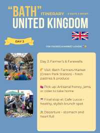 Bath 3-days itinerary 