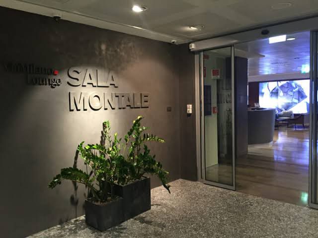 Sala Montale เลานจ์สบายๆ ที่ Milan Malpensa