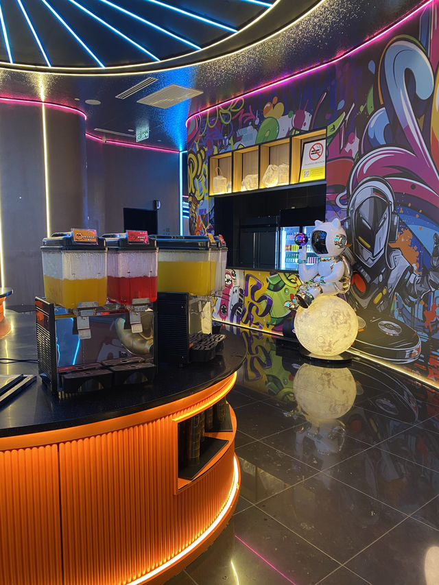 Sleek place for karaoke