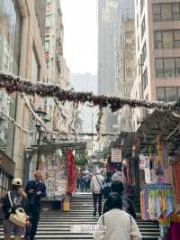 Pottinger Street ถนนหินโบราณใจกลางเมืองฮ่องกง