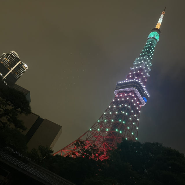 #鋼鐵巨神與夜幕紅塔：台場高達與東京塔之夜🗼🤖