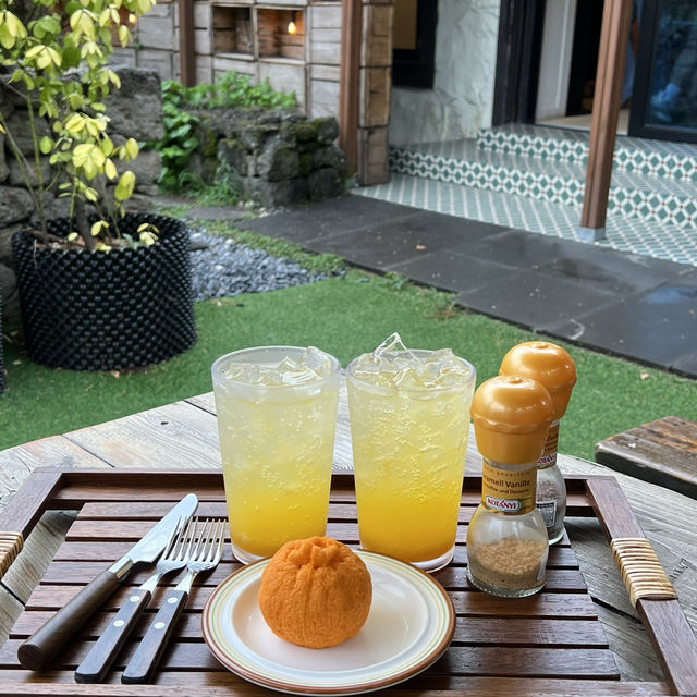 제주 이호테우해변 카페, 에귤타르트 🍊