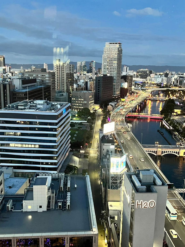 大阪堂島濱塔16樓WowUs的百萬夜景免費觀景台