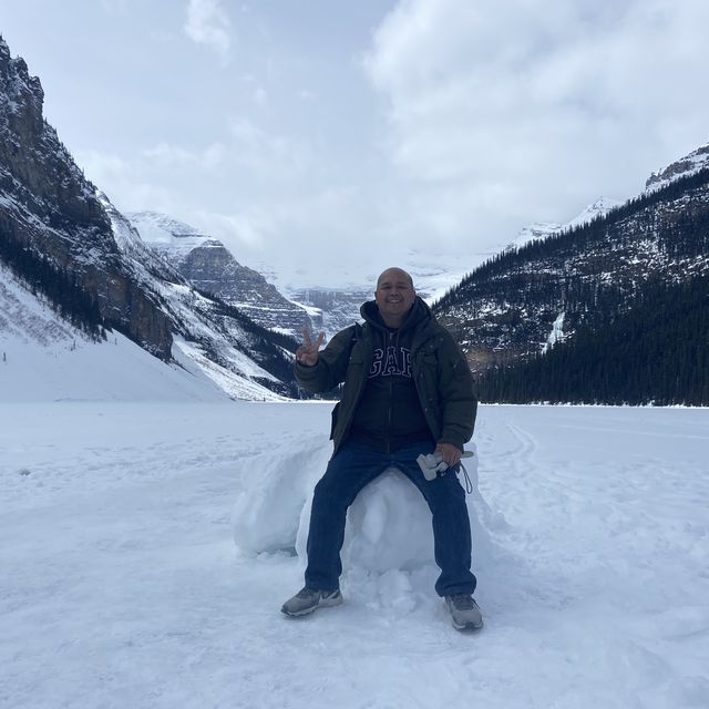 Lake Louise in Spring - still Frozen!