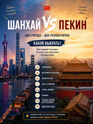 🇨🇳 Shanghai or Beijing? Which city should you choose for your first trip?