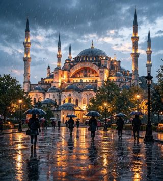 СТАМБУЛ ПОД ДОЖДЕМ ☔ — ГДЕ ДВА КОНТИНЕНТА ВСТРЕЧАЮТСЯ В МОРЕ ОТРАЖЕНИЙ 🌧️