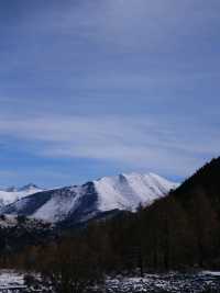 Autumn's First Snow In Xuema Valley