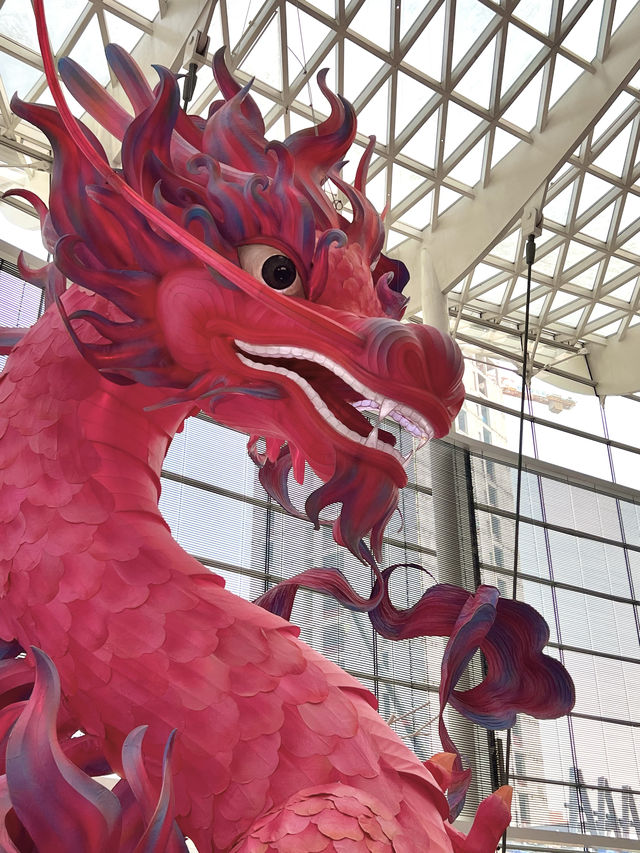 颐堤港的粉紅巨龍 又驚艷到我了