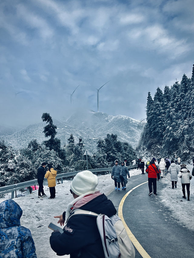 不是北海道！是在廣東清遠雲冰山