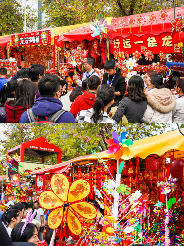 今年天河花市很強，沒有人擠人很好逛