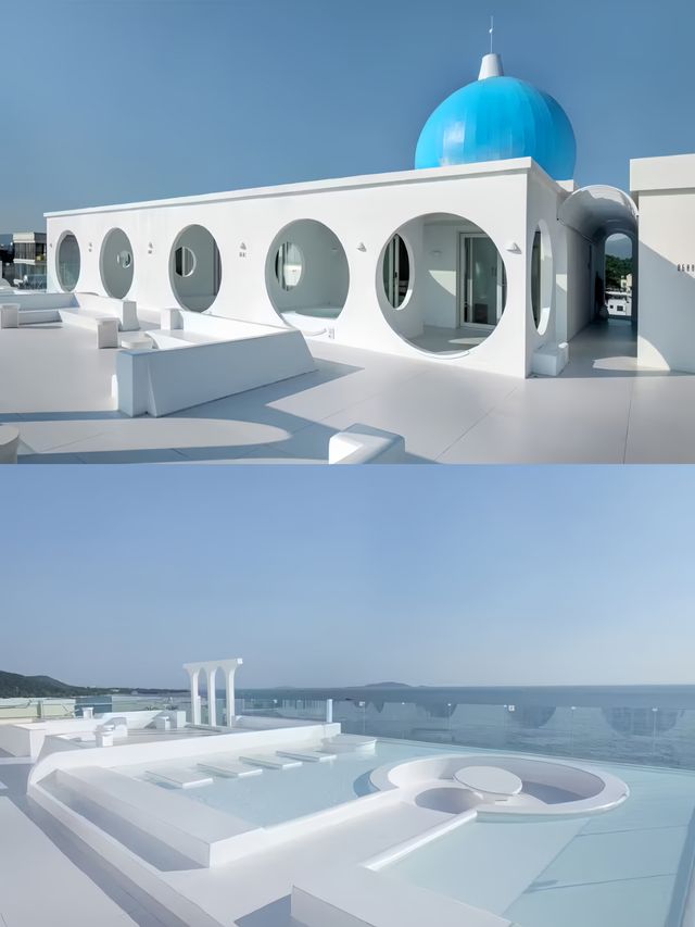 三亞這家純白風海景酒店太美了吧~