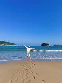 溫州有片藍海：南麂島大沙岙沙灘。