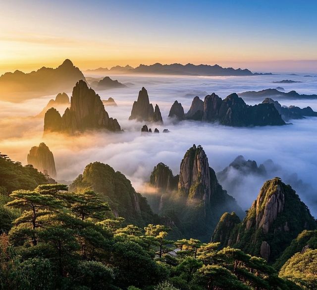 雲霧繚繞的仙境之旅