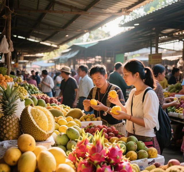 西雙版納曼閣水果市場真實掃貨攻略