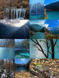 九寨溝的秋與冬丨調色盤打翻在人間的童話世界