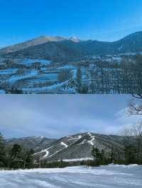 酒店樓下就可以滑雪絕了啊啊啊