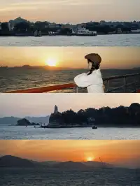 在廈門一定要把一場日落留給大海呀～