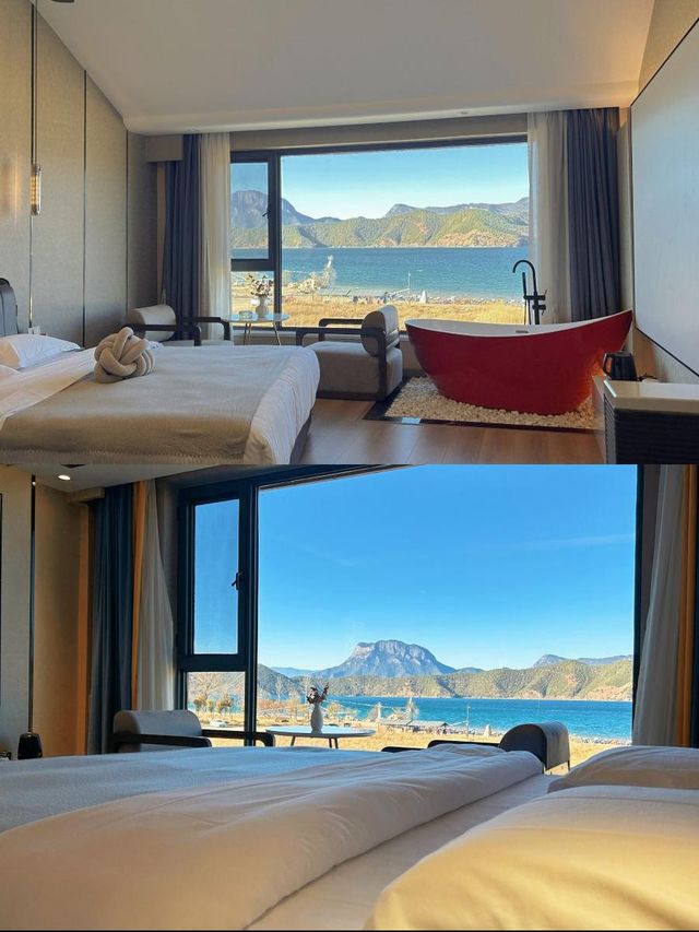 瀘沽湖畔躺看風雲變幻 瀘沽湖畔躺看風雲變幻