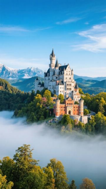 สำรวจปราสาทนอยชวานสไตน์: การเดินทางในฝันที่ซึ่งเทพนิยายและความจริงมาบรรจบกัน