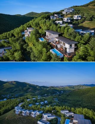 湖州！！竹海と茶畑に囲まれた3ベッドルームのプール付きヴィラに泊まる