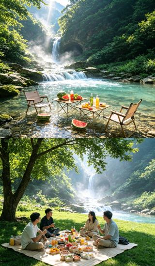 절경 폭포 비밀의 장소 탐험