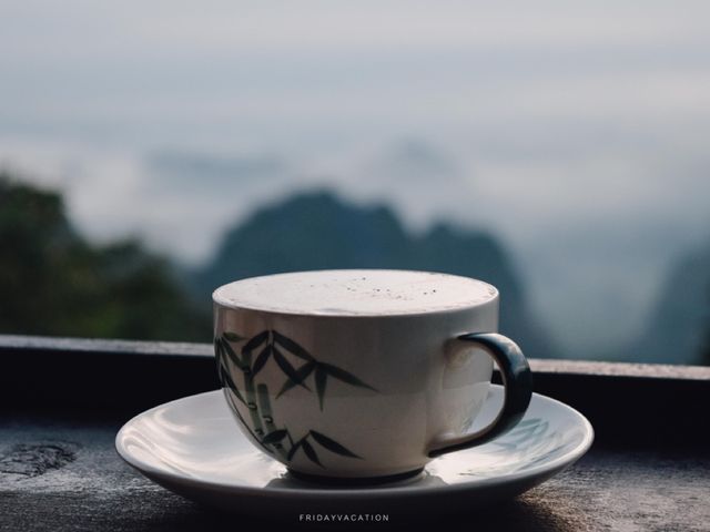  🍵จิบชายามเช้า ชมทะเลหมอกหน้าฝน @Ahpo Kafei 