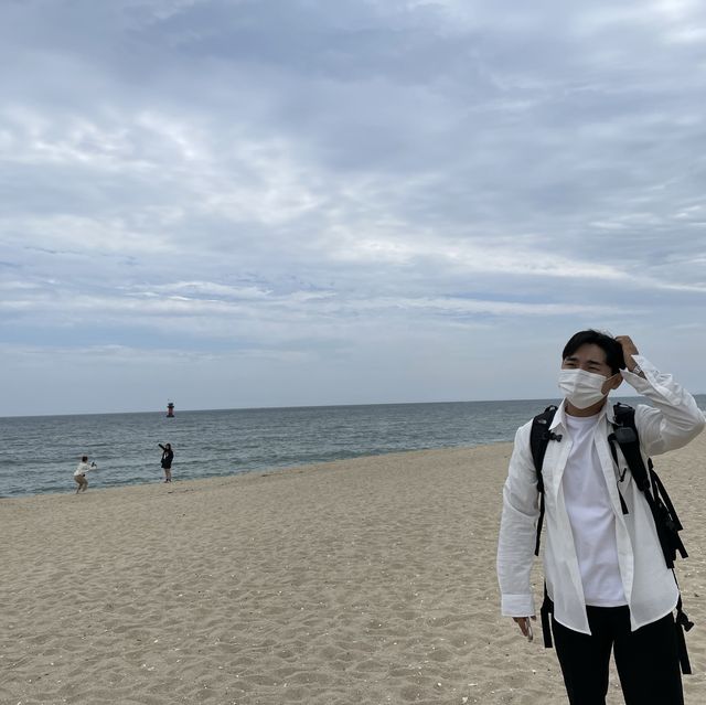 고요한 겨울바다 정취를 만끽할 수 있는 강릉 송정해수욕장🌊