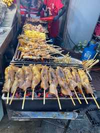 The well-known Grilled Squid 🦑 Yaowarat Bkk