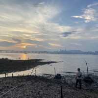 香港流浮山睇日落