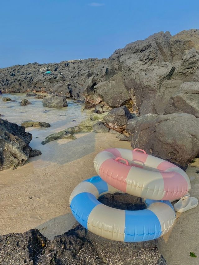 제주 동쪽 에메랄드빛 새화해변🏖