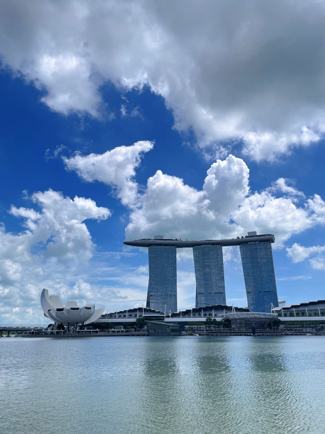 เดินชมวิวอ่าวมาริน่า เบย์ ดูเมอร์ไลออน 🦁🇸🇬