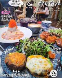 油麻地木質打卡餐廳💖慢理牆城