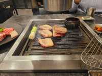 Nice grilled pork belly restaurant at Jeju