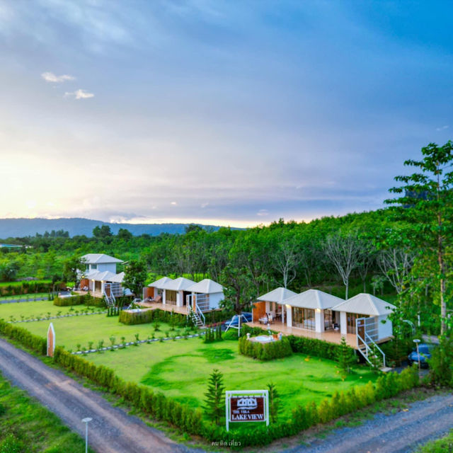 #ที่พักเปิดใหม่ภูผาม่าน วิลล่าส่วนตัว ริมทะเลสาป