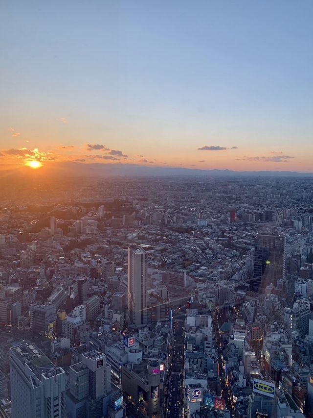 Sunset view at Shibuya Sky