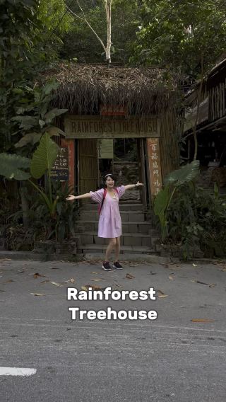 🇲🇾Ghibli-like Scene🌳Rainforest Treehouse Cafe Johor