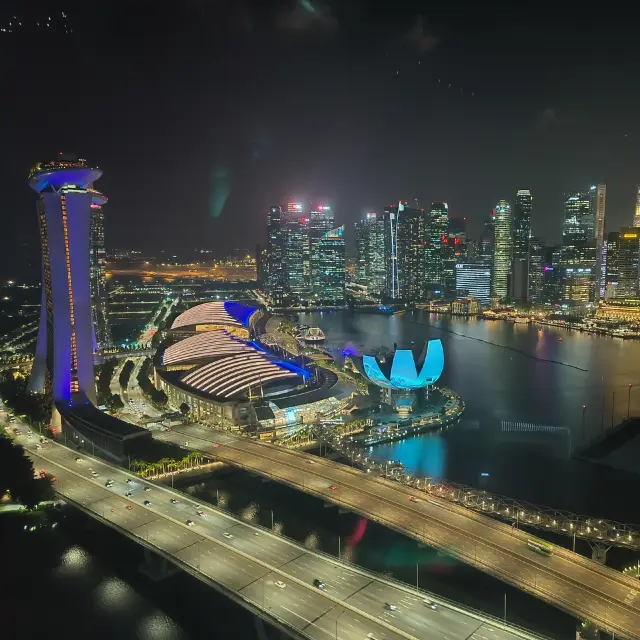 360 度的魔幻時刻:夜幕下的新加坡摩天觀景輪