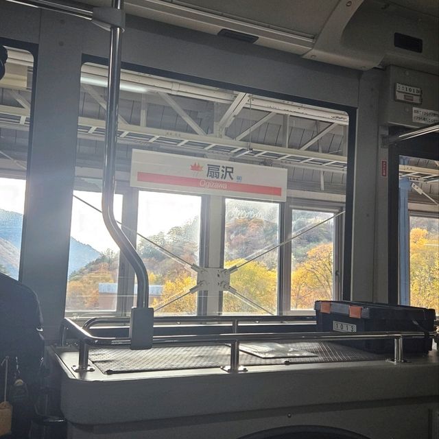 Fall foliage viewing in Late October at Kurobe Dam