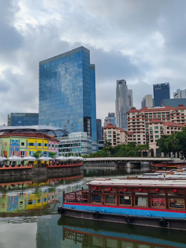 A beautiful view of singapore river🇸🇬