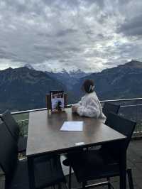 瑞士🇨🇭絕佳觀景台俯瞰Interlaken 兩大湖🩵日落美景