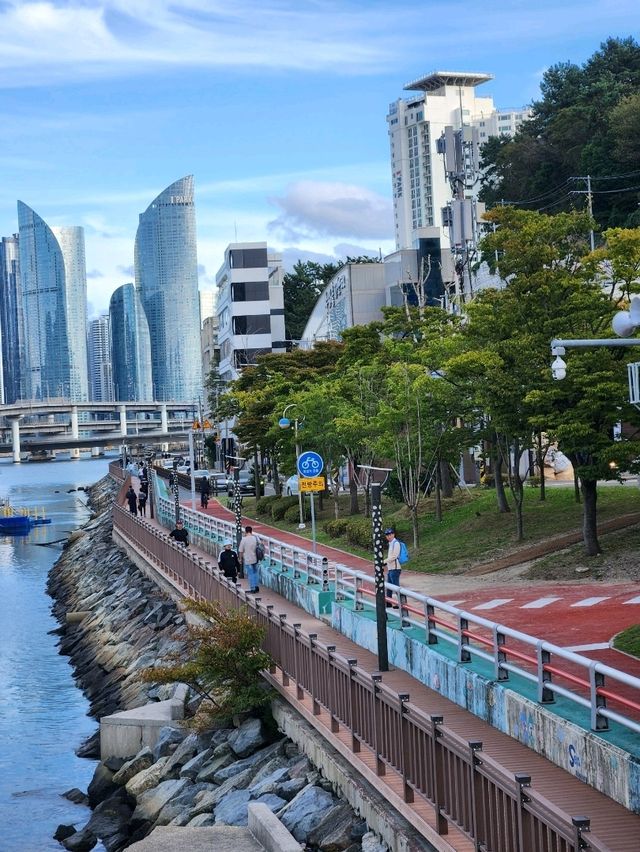 광안리에서 민락수변공원산책길따라 센텀까지 걷기코스 강추✨️