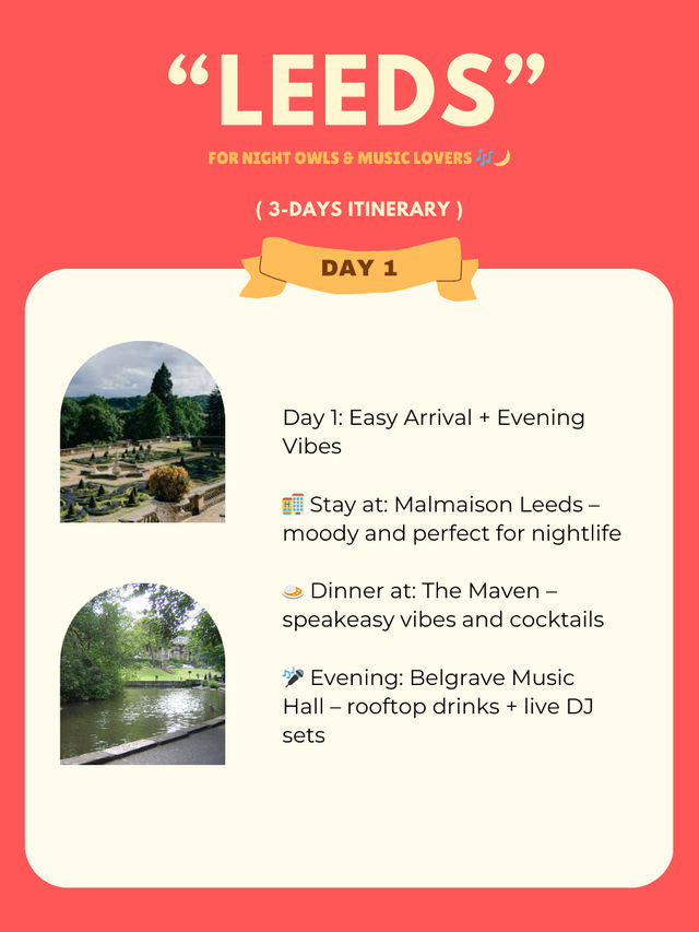 Leeds 3-days itinerary 🐟