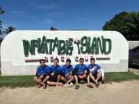 "still summer vibes in inflatable island"