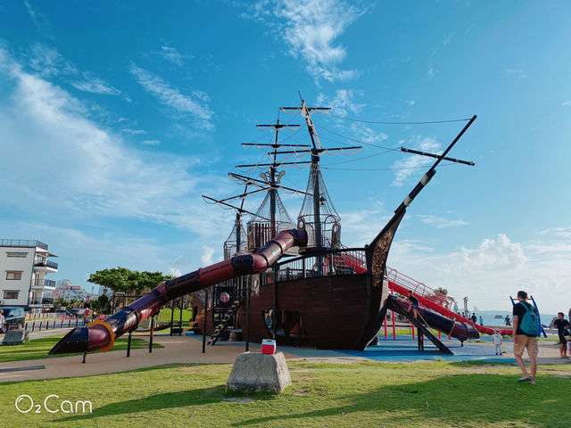 日本🇯🇵沖繩 美國村 海盜船公園Araha Park 旁邊就是海灘 超值得一訪！