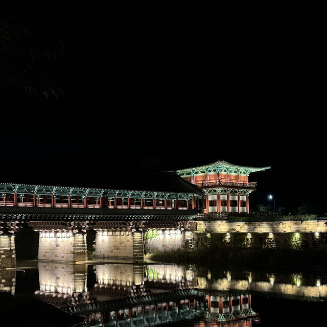 ライトアップされた慶州の最高の夜景景観