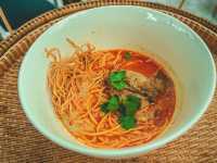 こんなに可愛いカノムジーン見たことない！🌈🍜 #カラフル麺 